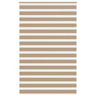 Zebra rolgordijn 140x200 cm zandbruin