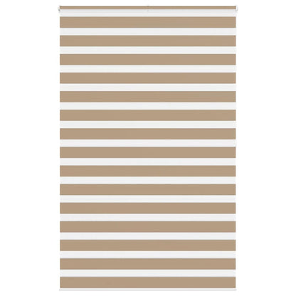 Zebra Blind 140x200 cm stofbreedte 135,9 cm polyester zandbruin
