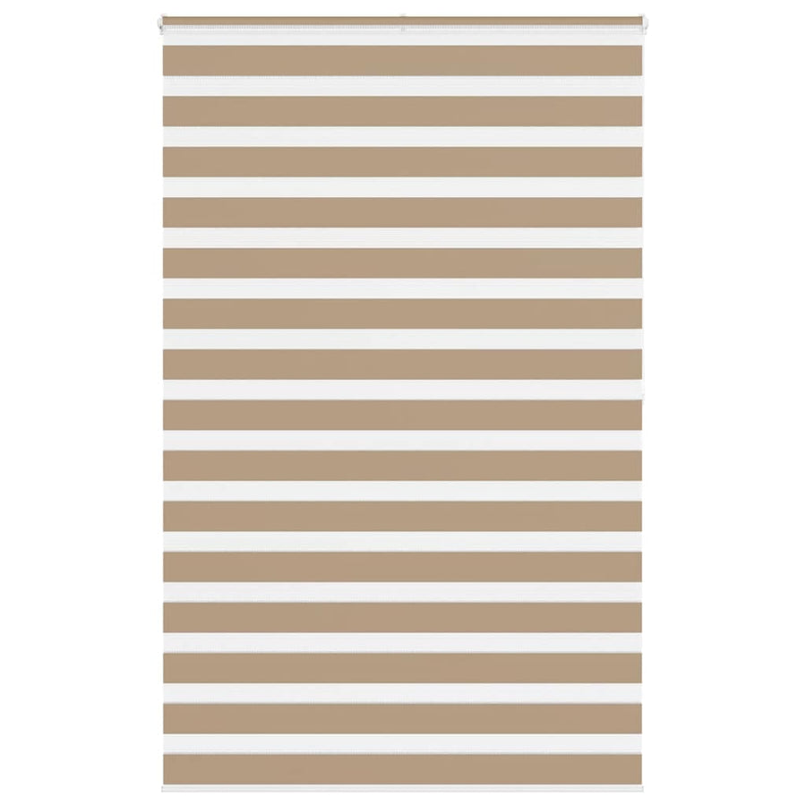 Zebra Blind 140x200 cm stofbreedte 135,9 cm polyester zandbruin