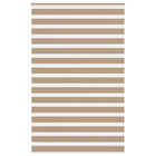 Zebra rolgordijn 145x200 cm zandbruin polyester