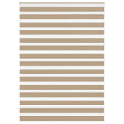 Zebra rolgordijn 165x200 cm zandbruin polyester