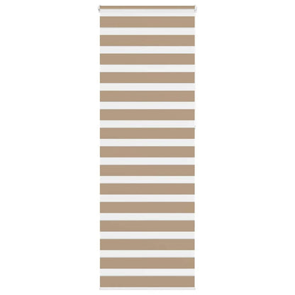 Zebra Blind 75x230 cm stofbreedte 70,9 cm polyester zandbruin