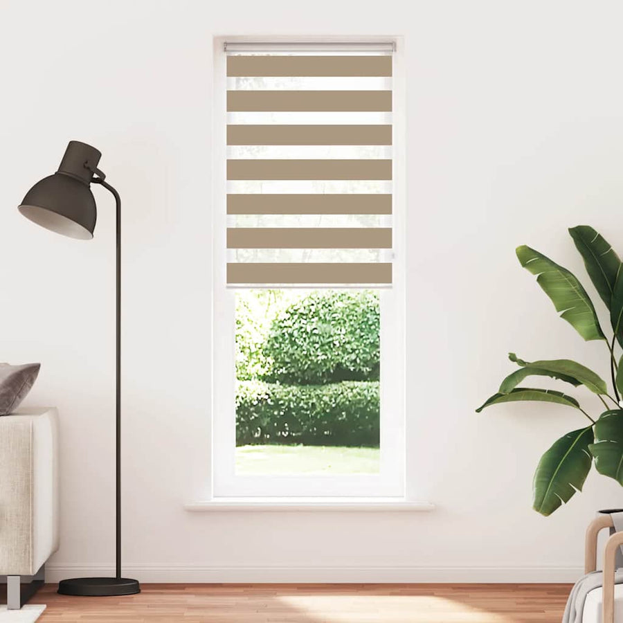 Zebra Blind 75x230 cm stofbreedte 70,9 cm polyester zandbruin