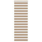 Zebra blind 85x230 cm zandbruin polyester