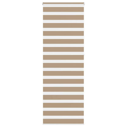 Zebra Blind 85x230 cm stofbreedte 80,9 cm polyester zandbruin