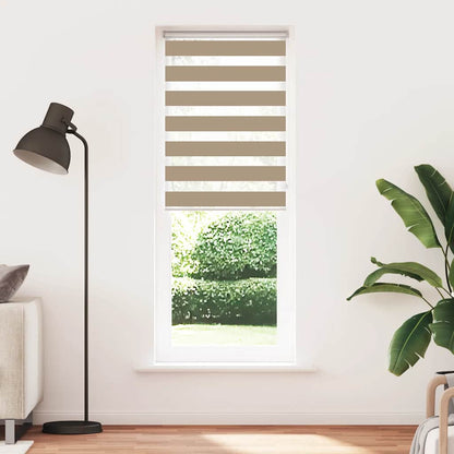 Zebra Blind 85x230 cm stofbreedte 80,9 cm polyester zandbruin