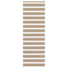 Zebra rolgordijn 90x230 cm zandbruin polyester