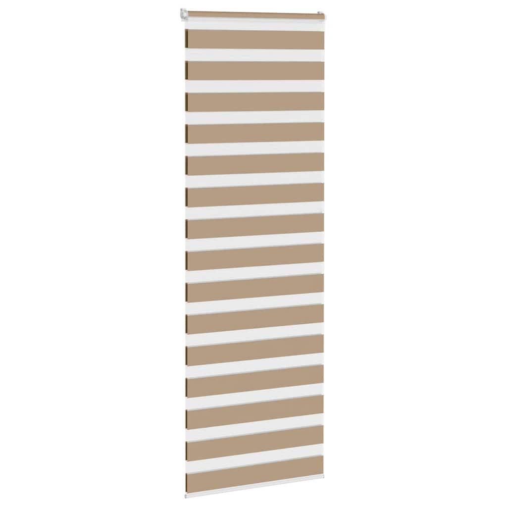 Zebra Blind 90x230 cm stofbreedte 85,9 cm polyester zandbruin