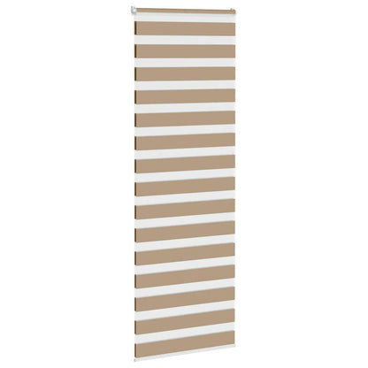 Zebra Blind 90x230 cm stofbreedte 85,9 cm polyester zandbruin