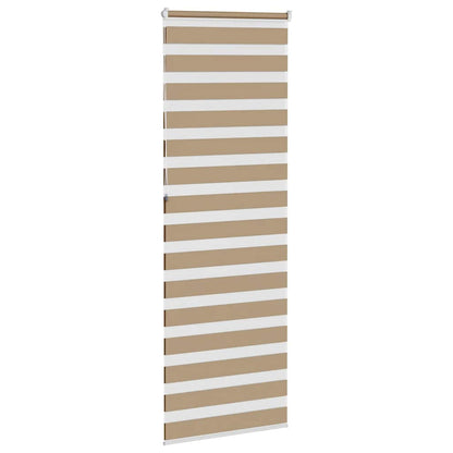 Zebra Blind 90x230 cm stofbreedte 85,9 cm polyester zandbruin