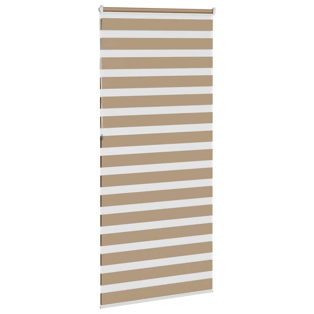 Zebra Blind 95x230 cm stofbreedte 90,9 cm polyester zandbruin