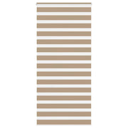Zebra rolgordijn 110x230 cm zandbruin polyester