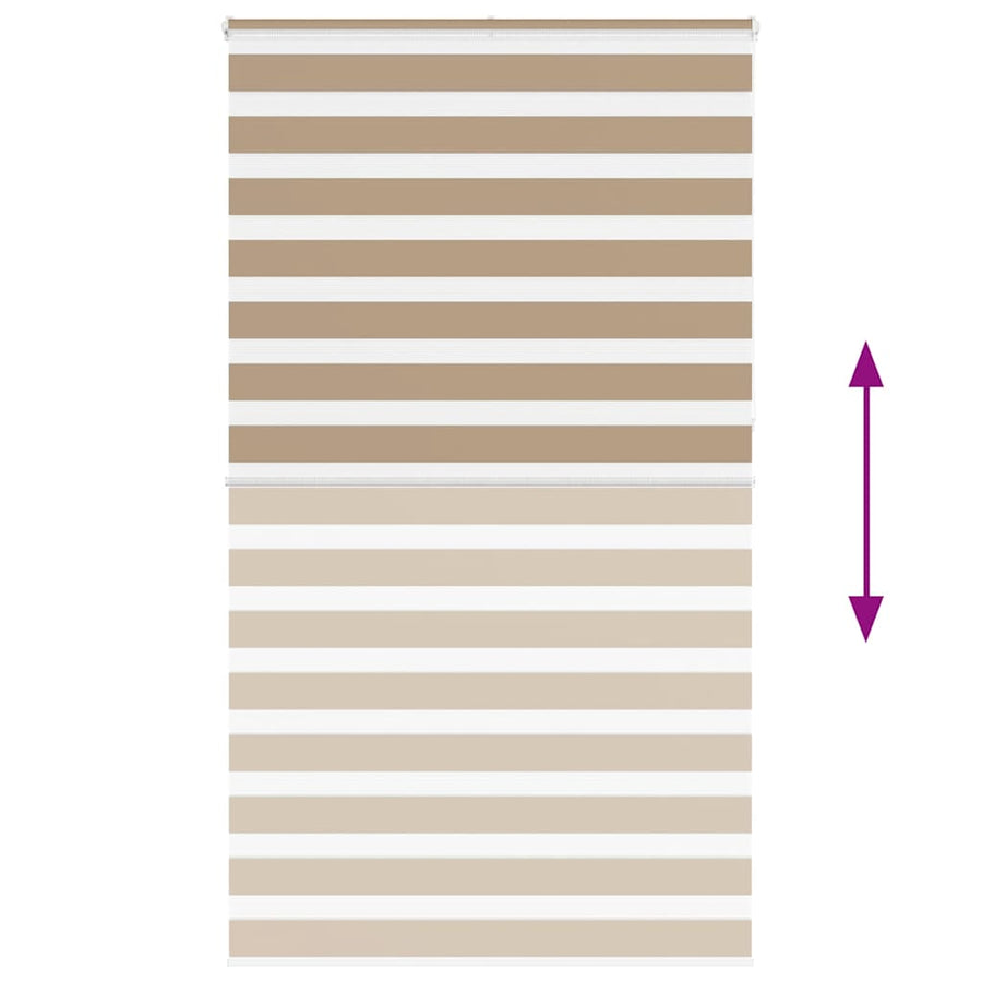 Zebra Blind 120x230 cm stofbreedte 115,9 cm polyester zandbruin