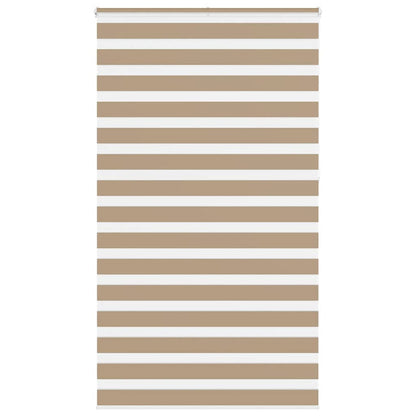 Zebra Blind 125x230 cm stofbreedte 120,9 cm polyester zandbruin