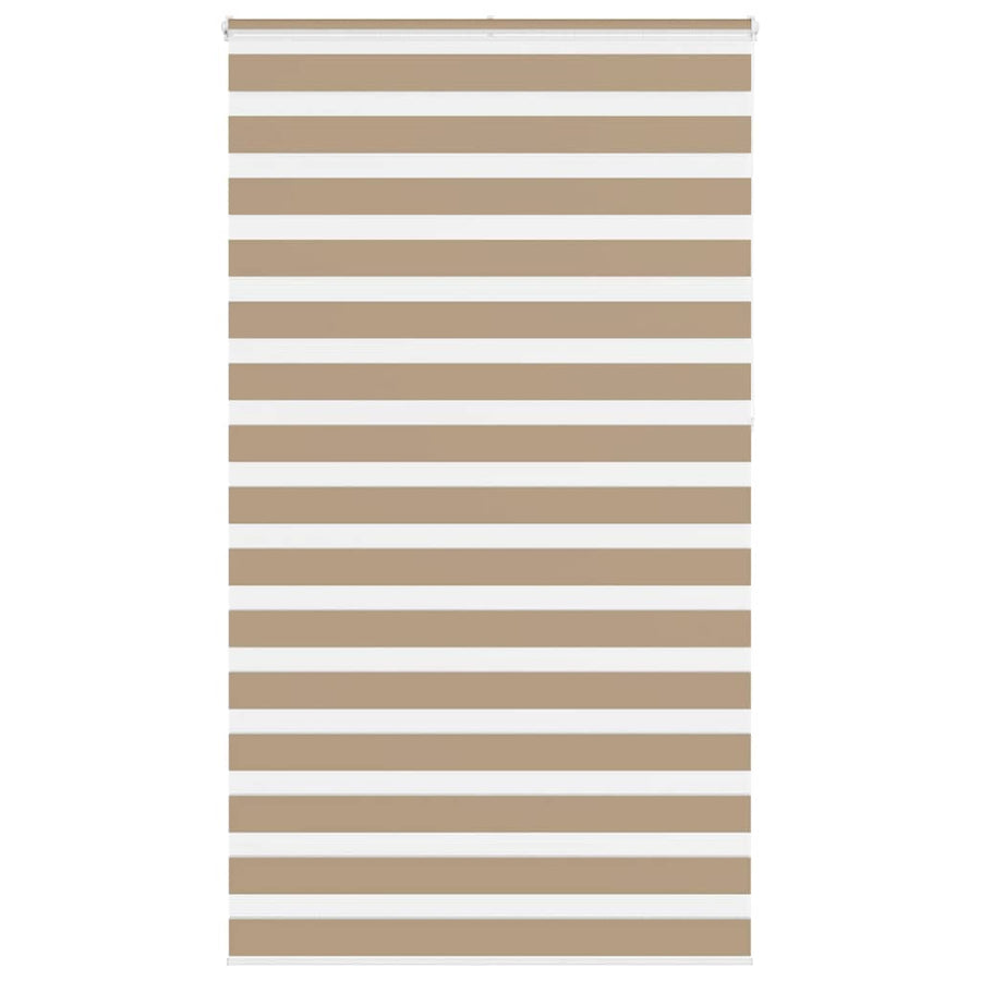 Zebra Blind 125x230 cm stofbreedte 120,9 cm polyester zandbruin
