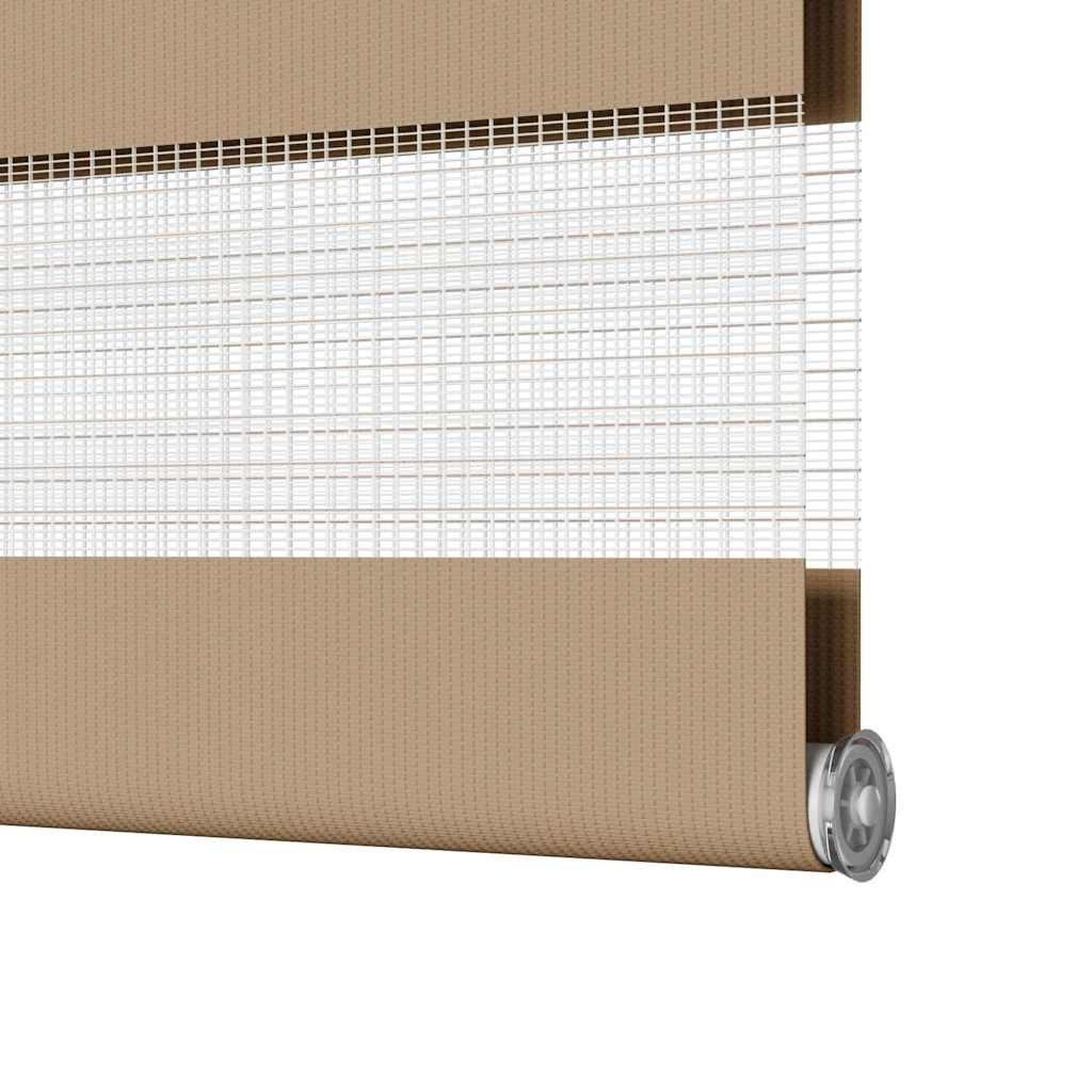 Zebra Blind 125x230 cm stofbreedte 120,9 cm polyester zandbruin