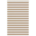 Zebra rolgordijn 140x230 cm zandbruin polyester