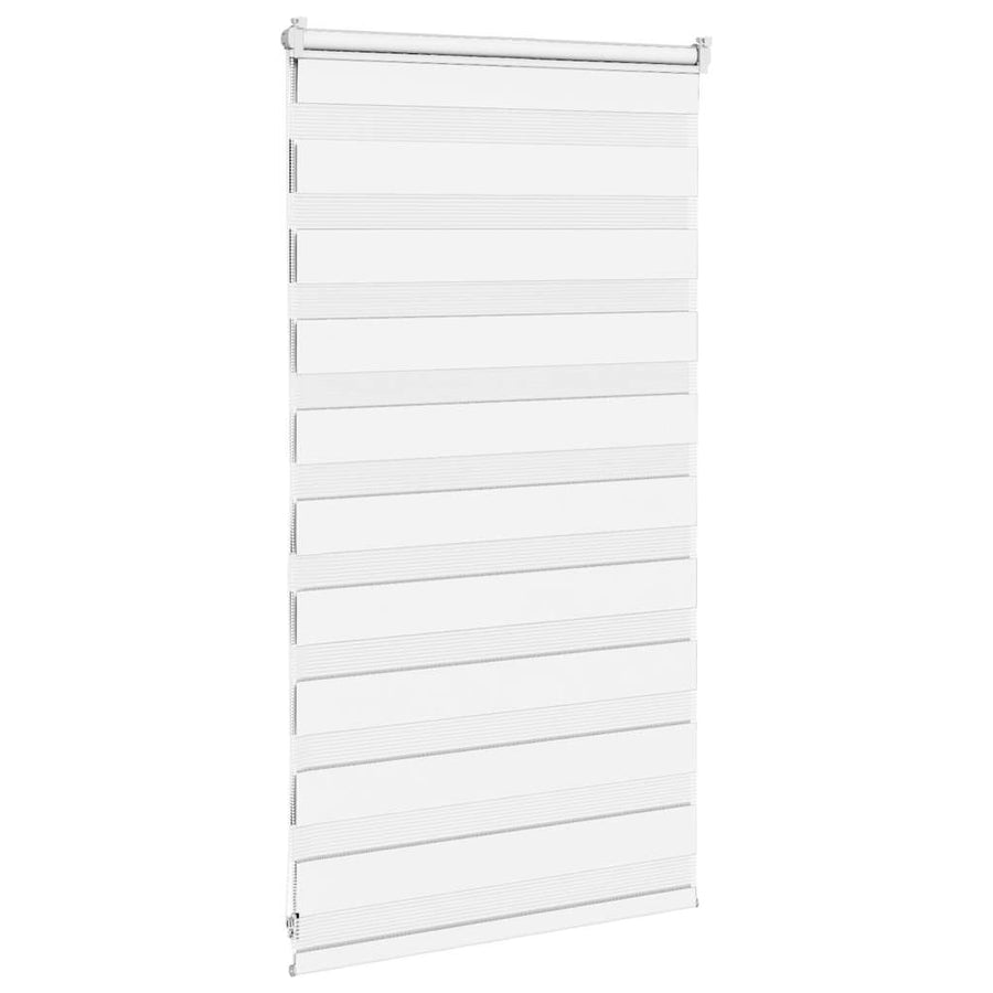 Zebra Blind 80x100 cm stofbreedte 75,9 cm polyester wit