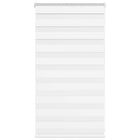 Zebra rolgordijn 85x100 cm wit polyester