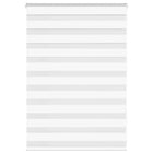 Zebra rolgordijn 95x100 cm wit polyester