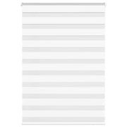 Zebra rolgordijn 100x100 cm wit polyester