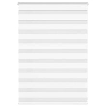 Zebra Blind 105x100 cm stofbreedte 100,9 cm polyester wit