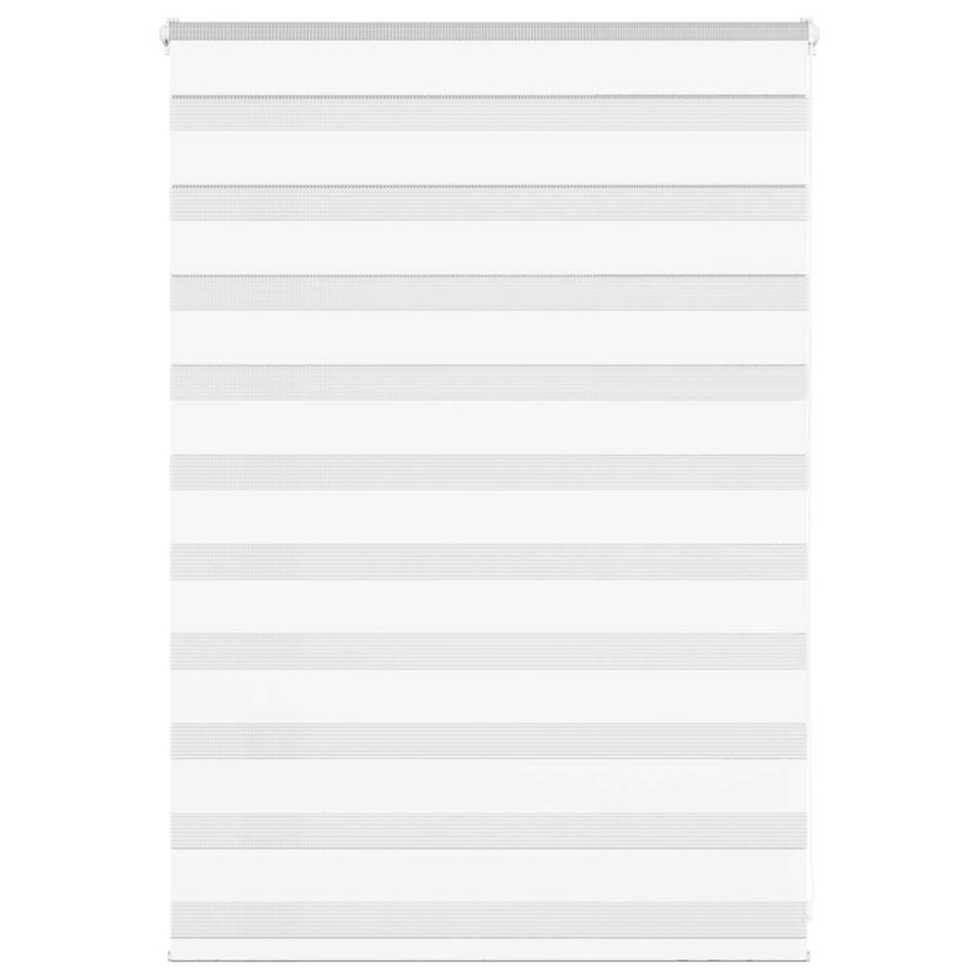 Zebra blind 110x100 cm stofbreedte 105,9 cm polyester wit