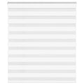 Zebra Blind 125x100 cm stofbreedte 120,9 cm polyester wit