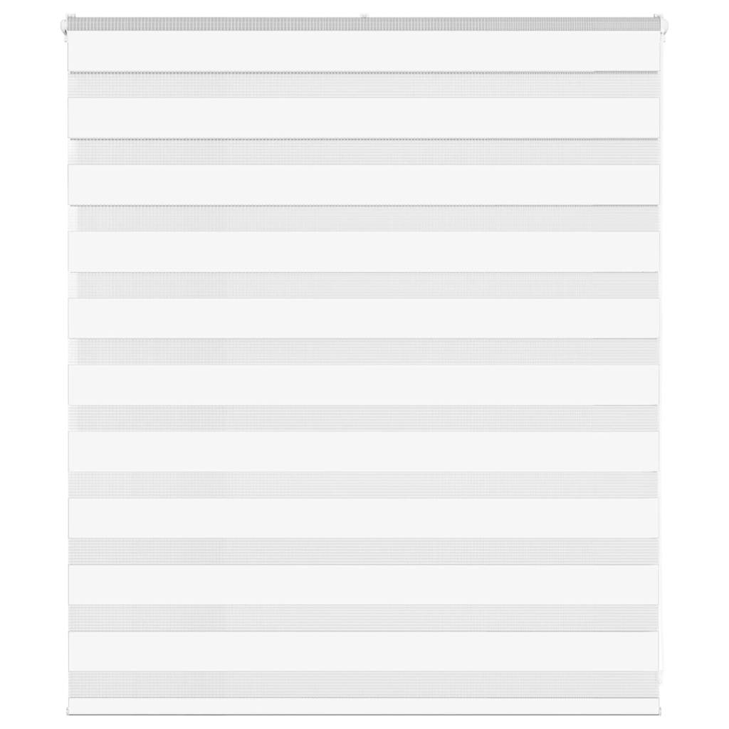 Zebra Blind 125x100 cm stofbreedte 120,9 cm polyester wit