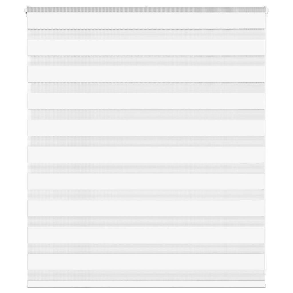Zebra Blind 130x100 cm stofbreedte 125,9 cm polyester wit