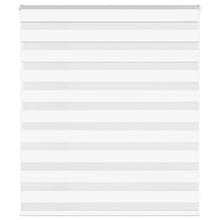 Zebra Blind 130x100 cm stofbreedte 125,9 cm polyester wit