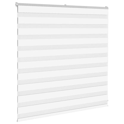 Zebra Blind 140x100 cm stofbreedte 135,9 cm polyester wit