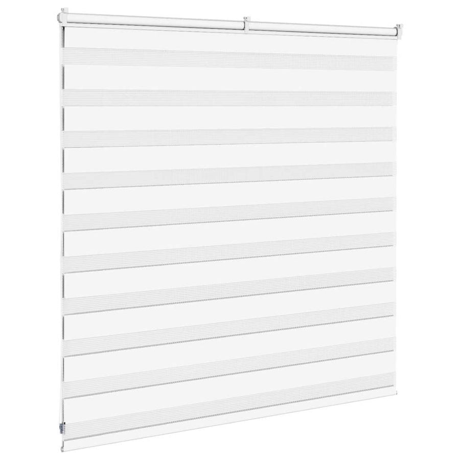 Zebra Blind 140x100 cm stofbreedte 135,9 cm polyester wit