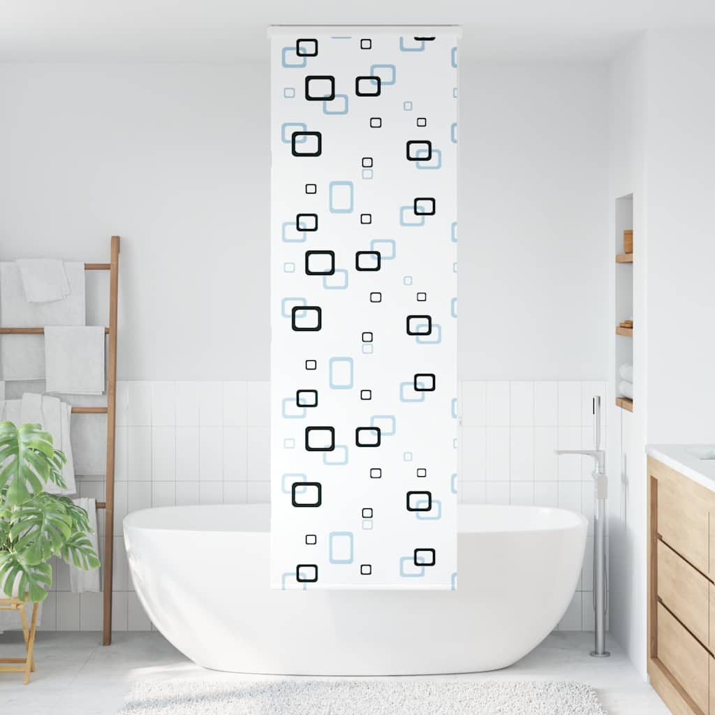 Doucherolgordijn met cassette 60x240 cm stofbreedte 56 cm