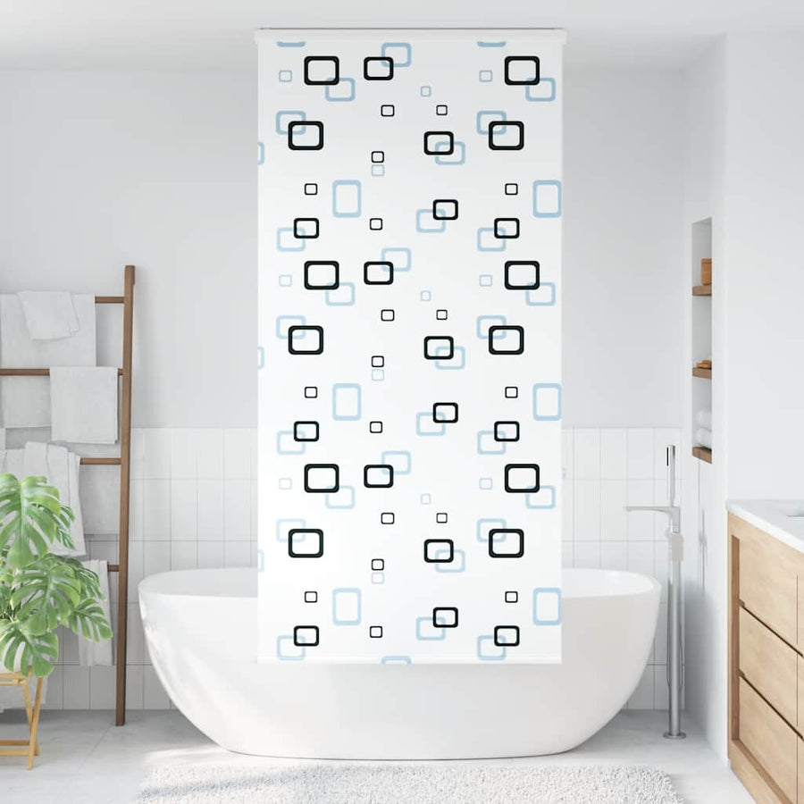 Doucherolgordijn met cassette 90x240 cm stofbreedte 86 cm