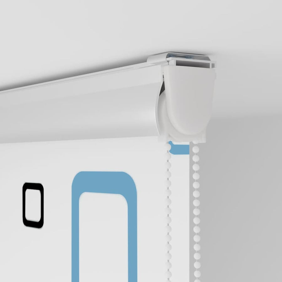Doucherolgordijn met cassette 100x240 cm stofbreedte 96 cm