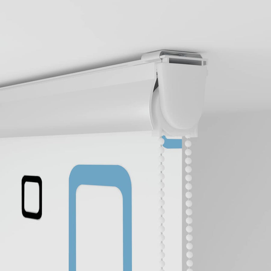 Doucherolgordijn met cassette 140x240 cm stofbreedte 136 cm