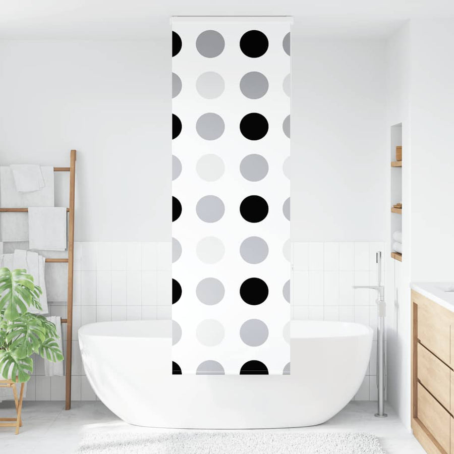 Doucherolgordijn met cassette 60x240 cm stofbreedte 56 cm