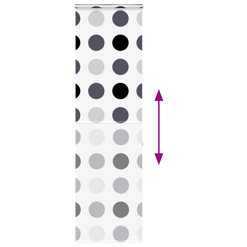 Doucherolgordijn met cassette 70x240 cm stofbreedte 66 cm