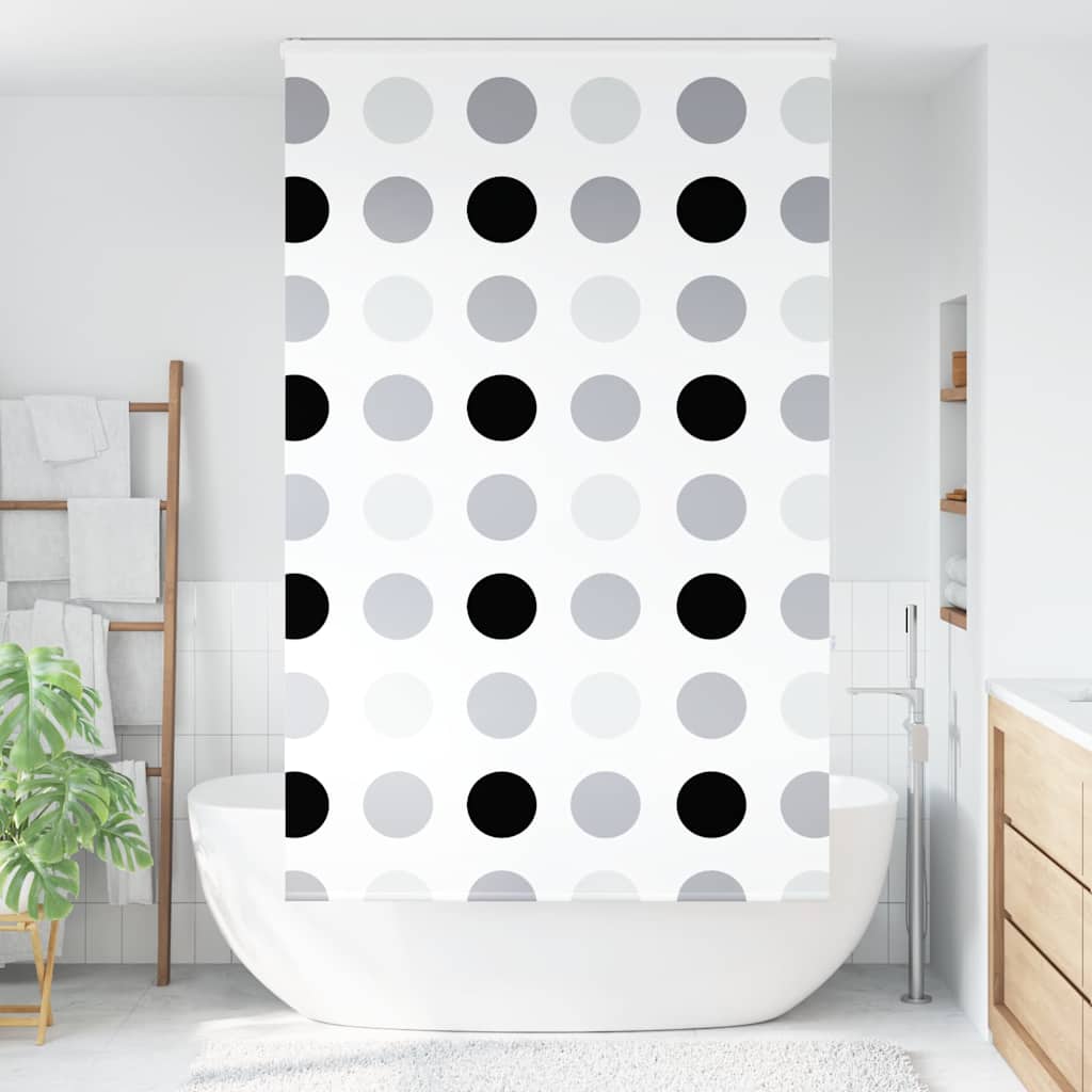 Doucherolgordijn met cassette 140x240 cm stofbreedte 136 cm