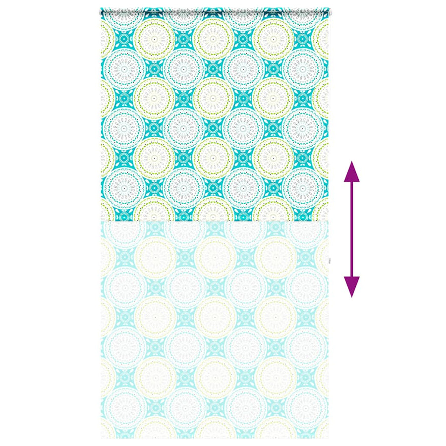 Doucherolgordijn met cassette 130x240 cm stofbreedte 126 cm