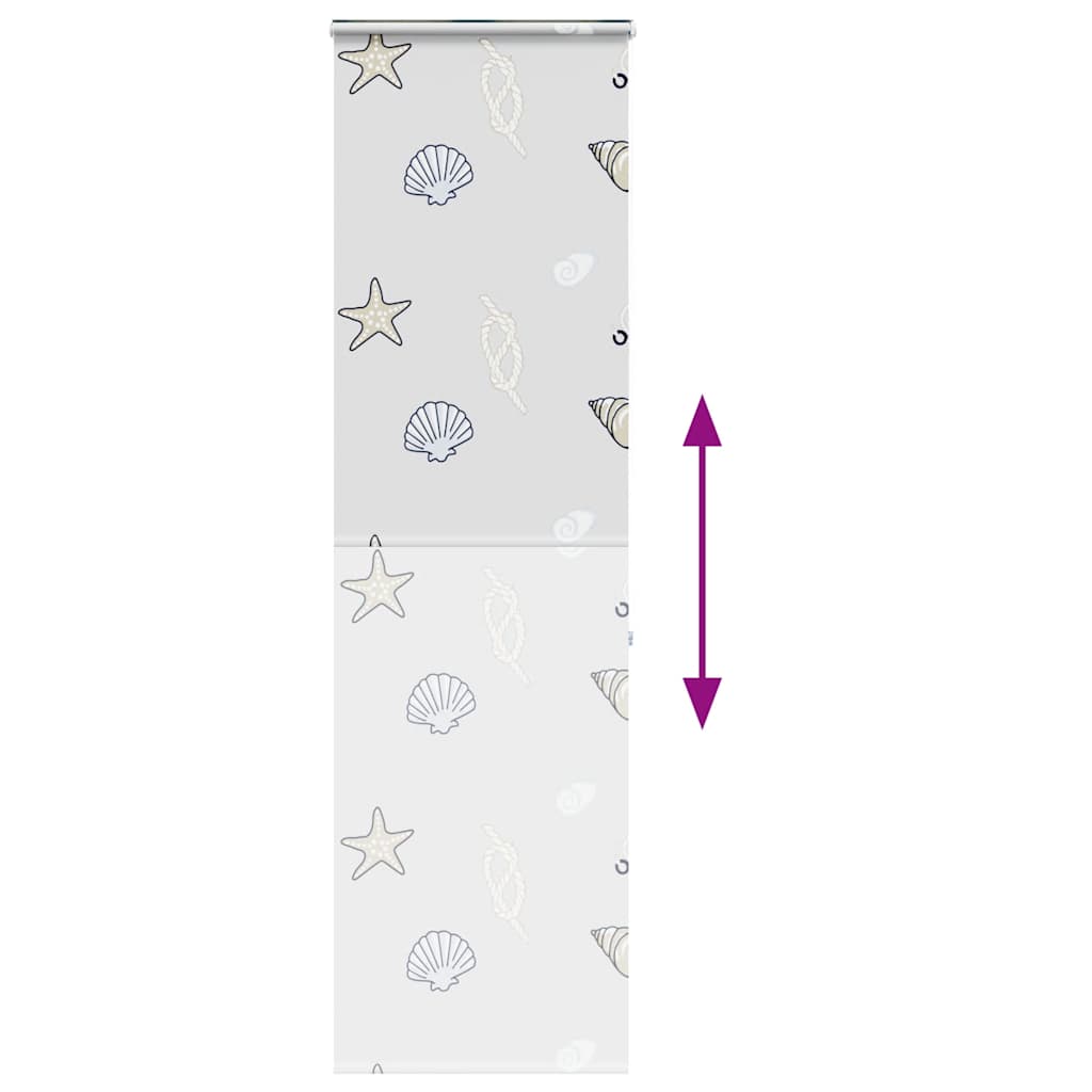 Doucherolgordijn met cassette 70x240 cm stofbreedte 66 cm