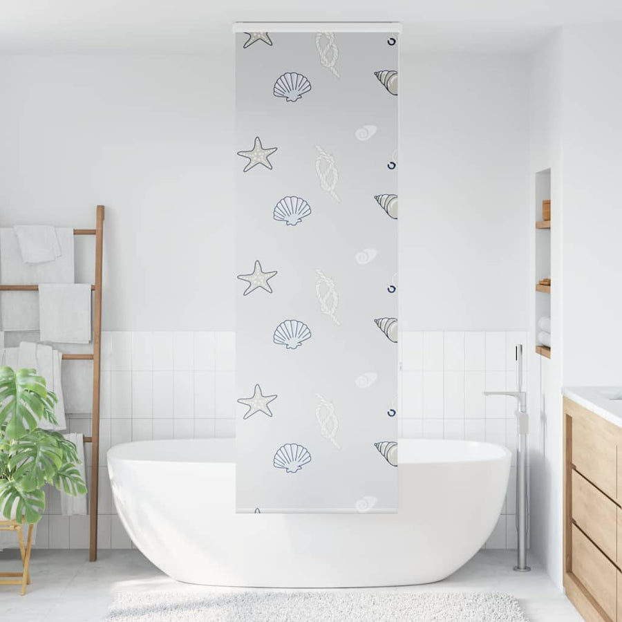 Doucherolgordijn met cassette 80x240 cm stofbreedte 76 cm