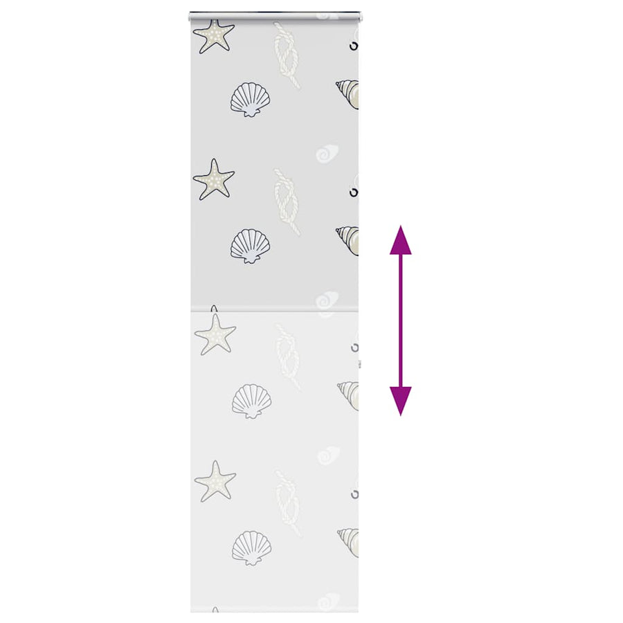 Doucherolgordijn met cassette 80x240 cm stofbreedte 76 cm