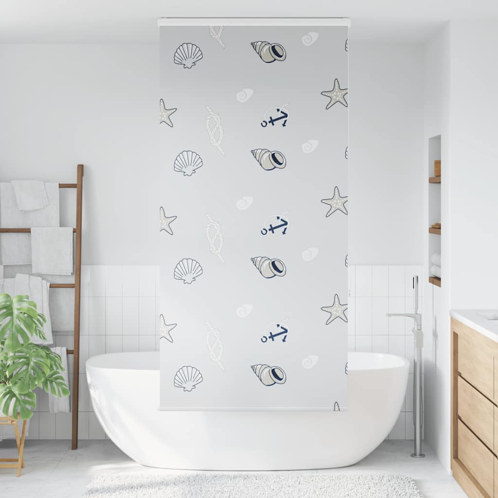 Doucherolgordijn met cassette 90x240 cm stofbreedte 86 cm