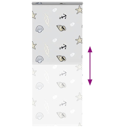 Doucherolgordijn met cassette 90x240 cm stofbreedte 86 cm