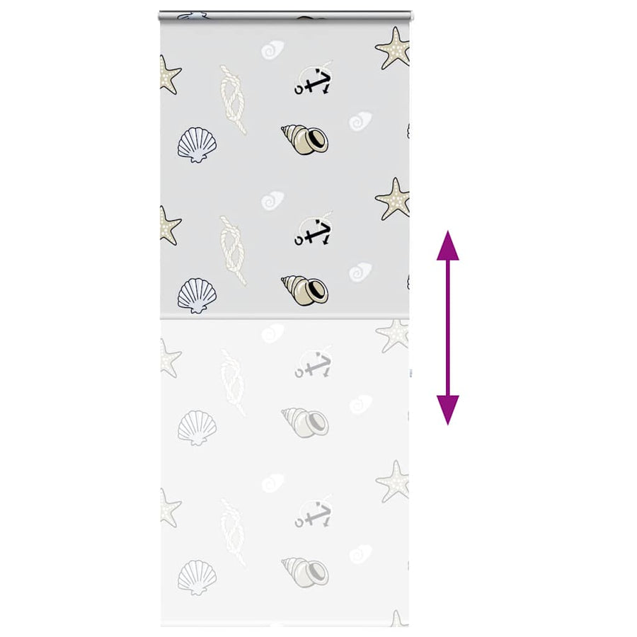 Doucherolgordijn met cassette 90x240 cm stofbreedte 86 cm