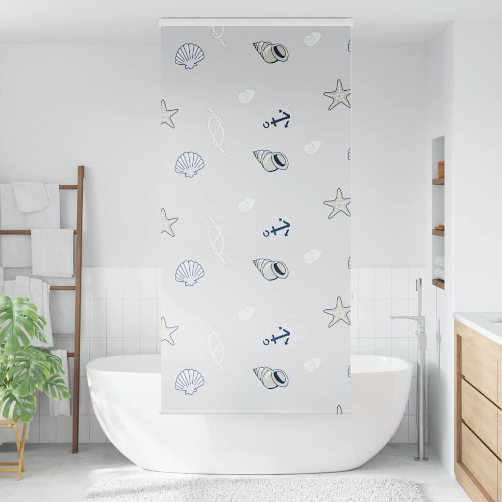 Doucherolgordijn met cassette 100x240 cm stofbreedte 96 cm