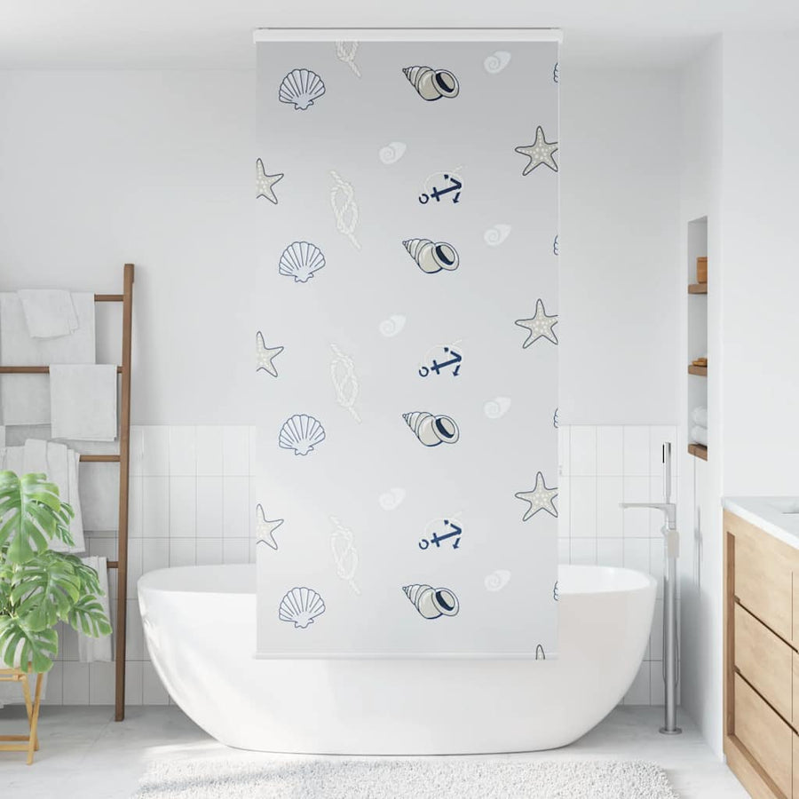 Doucherolgordijn met cassette 100x240 cm stofbreedte 96 cm