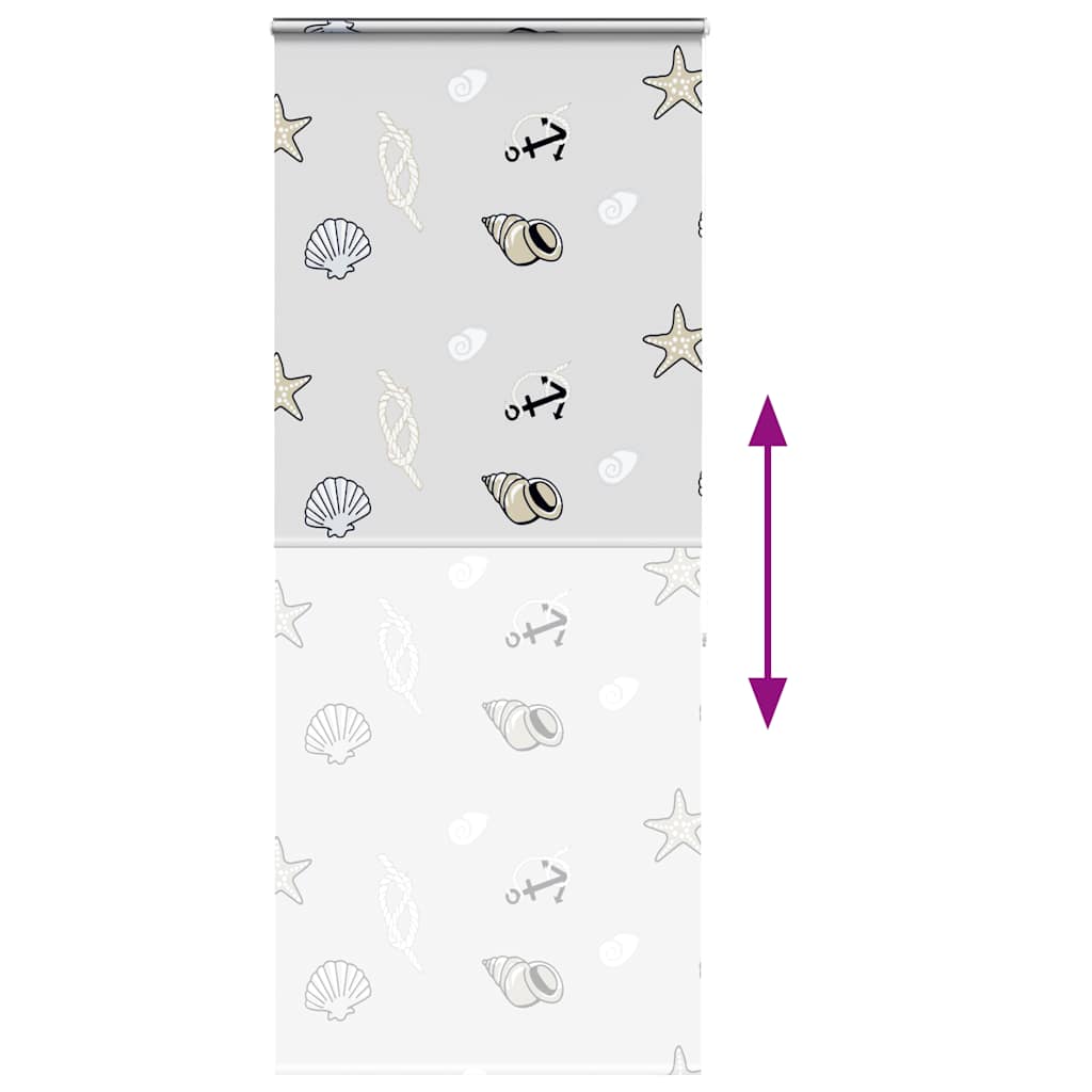 Doucherolgordijn met cassette 100x240 cm stofbreedte 96 cm